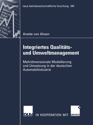 cover image of Integriertes Qualitäts- und Umweltmanagement
